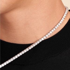 NWT Daniel Steiger Sterling Silver Tennis Chain